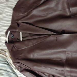 Davis leather blazer